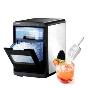 image:imageVEVOR 16 Clear Ice Cube Maker 3 Square Ice Ready in 2535 Mins 108 PcsDay 24H Timer Ice Maker Countertop for Cocktails Whiskey amp Bourbon44lbs
