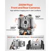 image:imageVEVOR Sewer Pipe Inspection Robot 197FT Pipeline Detection Crawling Robot with 2MP FrontRear Cameras amp Touchscreen Tablet IP68 Plumbing Camera with Lights amp Distance Counter for Industrial Pipes197 FT