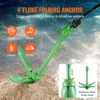 image:imageVEVOR Kayak Anchor Kit 35 lb Paddle Board Anchor Kit with 262 ft8 m Rope and Buoy Folding Small Boat Anchor with Storage Bag and Snap Hook Kayak Accessories for Kayaks Small Boats Canoes