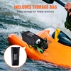 image:imageVEVOR Kayak Anchor Kit 35 lb Paddle Board Anchor Kit with 262 ft8 m Rope and Buoy Folding Small Boat Anchor with Storage Bag and Snap Hook Kayak Accessories for Kayaks Small Boats Canoes