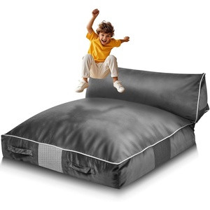 image:imageVEVOR Crash Pad for Kids Sensory with Foam Blocks and Washable Cover Large Soft Foam Landing Zone Giant Pillow Mat Sensory Room Equipment for Children Jumping Relaxing amp Play 5x45ft5x5ftGray5x45 ft Bedshaped